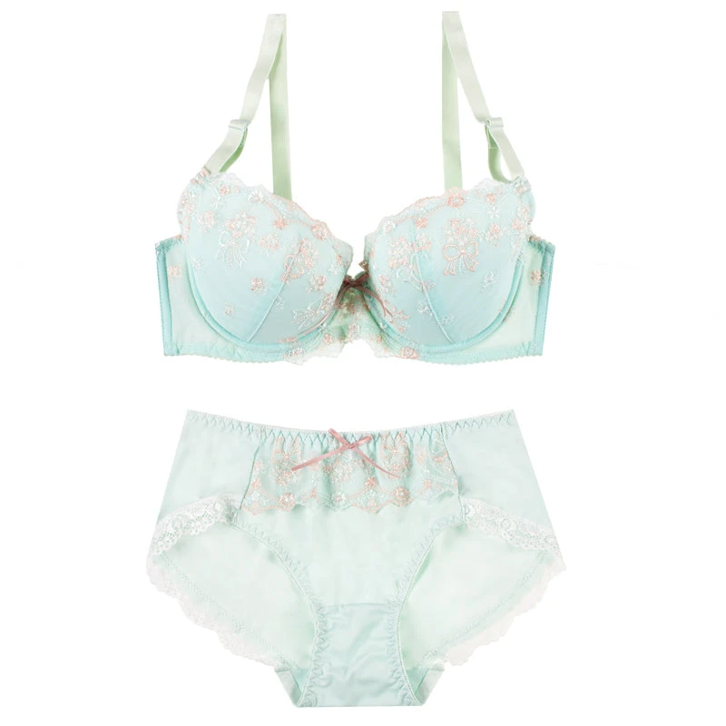 Japanese Spring Flower Blossom Cute Sweetie Push Up Bra Set(Japanese Spring Flower Blossom Cute Sweetie Push Up Bra) 6 Japanese Spring Flower Blossom Cute Sweetie Push Up Bra Set(Japanese Spring Flower Blossom Cute Sweetie Push Up Bra) - Image 4